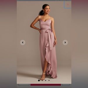 David’s Bridal Bridesmaid Dress. Size 2. Ballet Pink. Never worn.